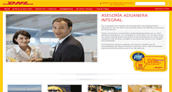 Desktop Screenshot of aduanasdhl.com.co